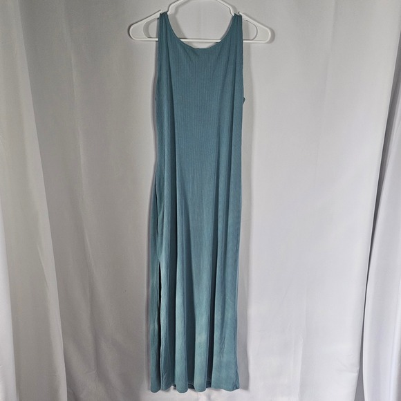 l*space Dresses & Skirts - L*Space Ribbed Twist Back Maxi Dress Large Blue Coastal Summer